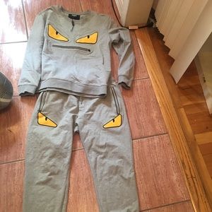 Fendi monster ( men ) sweatsuit outfit